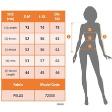 Barış Beauty Kadın Uzun Kollu Kapşonlu Önden Fermuarlı Cepli Welsoft Ceket