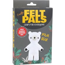 Hello Crafts Keçe Arkadaşlar Dikiş Kiti Kutup Ayısı 14 cm
