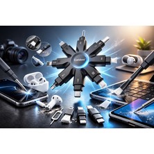 bbtech 8 Parça Elektronik Temizleme Kiti Telefon Kulaklık Klavye Tablet Laptop Temizlik Seti Çok Fonksiyonlu