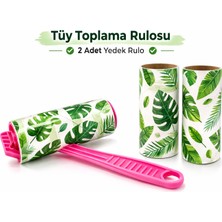 Fixida Tüy Toplama Rulosu – Yapışkanlı Kıyafet & Ev Tüy Toplayıcı | 2 Adet Yedek Rulo