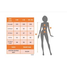 Barış Beauty Kadın Uzun Kollu Önden Fermuarlı Ithal Krep Elbise