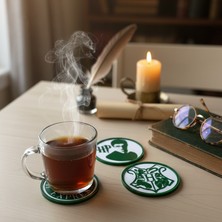 Riva Self Harry Potter Tutkunlarına Özel 3D Bardak Altlığı - Sihir Dünyası Masa Aksesuarı