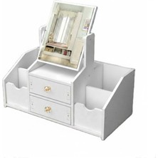 Gaman Toz Geçirmez Aynalı ve Çekmeceli Tezgah Üstü Makyaj Organizeri - Takı Organizeri