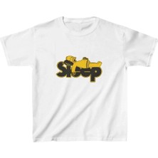 Giyim Center Unisex Çocuk Baskılı T-Shirt - Beyaz