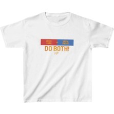 Giyim Center Unisex Çocuk Baskılı T-Shirt - Beyaz