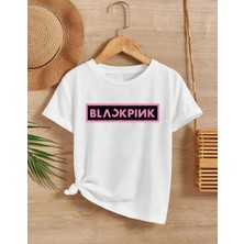 Giyim Center Kız Çocuk Bisiklet Yaka Baskılı T-Shirt - Beyaz