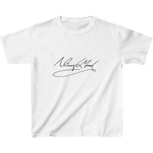 Giyim Center Unisex Çocuk Baskılı T-Shirt - Beyaz