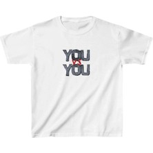 Giyim Center Unisex Çocuk Baskılı T-Shirt - Beyaz