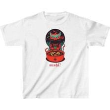 Giyim Center Unisex Çocuk Baskılı T-Shirt - Beyaz