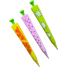 Güzelyüz Avm 3 Adet Desenli Versatil Kalem Seti | 0,7 Uçlu Kalem Seti