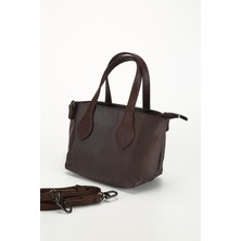 Zoe-Kahve El ve Omuz Kadın Çantası