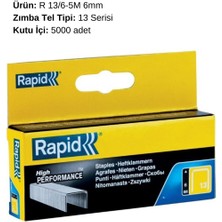 Rapid Zımba Teli, R 13/6-5m, 1PAKET=5000 Adet
