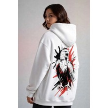 Divin Kadın Baskılı Sweatshırt Kaliteli Kumaş Oversize Kesim
