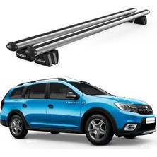 Today Auto Pençe Dacia Logan MCV(2014 ve Sonrası) Uyumlu Gri Ara Atkı Port Bagaj Tavan Barı