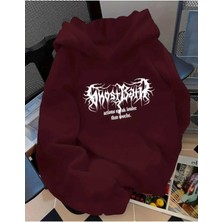 Divin Bordo Kapüşonlu Sweatshirt – Sıcak, Rahat ve Trend Tasarım