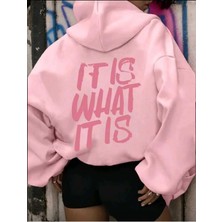 Divin Kadın Baskılı Sweatshırt Kaliteli Kumaş Oversize Kesim