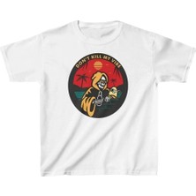 Giyim Center Çocuk Unisex Baskılı T-Shirt - Beyaz