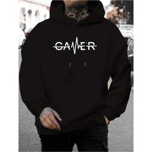 Divin Gamer Minimal Tasarım Oversize Hoodie