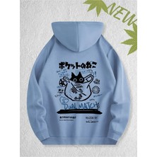 Divin -Unısex Baskılı Sweatshırt 3iplik Kaliteli Kumaş Oversize Kesim