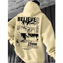 Divin -Erkek Baskılı Mn Sweatshırt 3iplik Kaliteli Kumaş Oversize Kesim