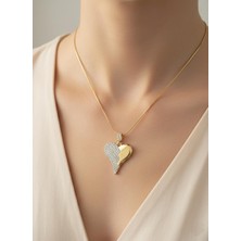 Çelik Kalp Modelli Kolye