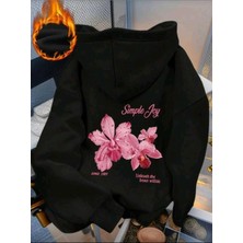 Divin Kadın Baskılı Sweatshırt Kaliteli Kumaş Oversize Kesim