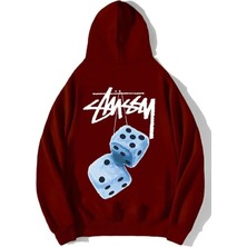 Divin Unisex Stüssy Zar Sweatshirt Beyaz
