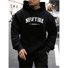 Divin -Erkek New York Baskılı Eşofman Altı Pantolon 3iplik Kaliteli Kumaş Beli Lastikl