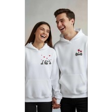 Divin Aşk Bağı Çift Sweatshirt 2li Baskili Sweatshirt