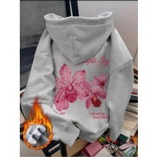 Divin Kadın Baskılı Sweatshırt Kaliteli Kumaş Oversize Kesim