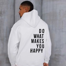 Divin Unısex Sırt Baskılı Oversize Kapüşonlu Sweatshirt– Sıcak, Rahat ve Trend