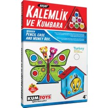 SHC4200 Mey Ithalat® 5304 Ahşap Kalemlik ve Kumbara Seti