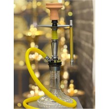 Dr Karam Hookah Sari Alüminyum Nargile – 45 cm | Tam Set