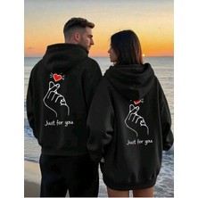 Divin Aşk Bağı Çift Sweatshirt 2li Baskili Sweatshirt