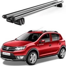 Today Auto Pençe Dacia Sandero STEPWAY(2009-2012) Uyumlu Gri Ara Atkı Port Bagaj Tavan Barı