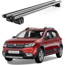 Today Auto Pençe Dacia Sandero STEPWAY(2013-VE Sonrası) Uyumlu Gri Ara Atkı Port Bagaj Tavan Barı