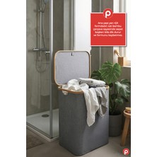 Pazarika 75 Litre Bez Kirli Çamaşır Sepeti - Katlanabilir Su Geçirmez Çamaşır Düzenleyici