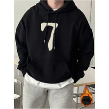Divin Erkek 7 Baskılı Sweatshırt 3iplik Kaliteli Kumaş Oversize Kesim