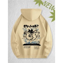 Divin -Unısex Baskılı Sweatshırt 3iplik Kaliteli Kumaş Oversize Kesim