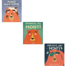 Duncan Beedie Monti Serisi 3 Kitap (Utangaç Ayı Monti + Monti Başım Dertte + Uykusuz Ayı Monti)