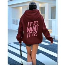 Divin Kadın Baskılı Sweatshırt Kaliteli Kumaş Oversize Kesim