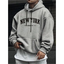 Divin -Erkek New York Baskılı Eşofman Altı Pantolon 3iplik Kaliteli Kumaş Beli Lastikl