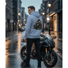 Divin Kapüşonlu Motorcycle Spirit Oversiz Sweatshirt