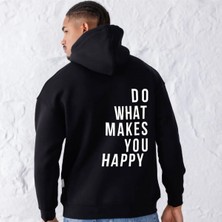 Divin Unısex Sırt Baskılı Oversize Kapüşonlu Sweatshirt– Sıcak, Rahat ve Trend