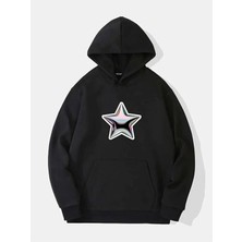 Divin Unisex Stüssy Star Sweatshirt Beyaz