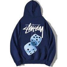 Divin Unisex Stüssy Zar Sweatshirt Beyaz