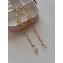 Hercy Kadın Altın Kaplama Zincir Gözlük Askısı | Gözlük Zinciri | Gözlük Aksesuarı