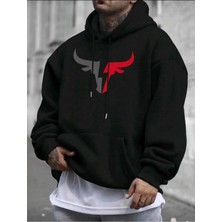 Divin Unısex Sırt Baskılı Oversize Kapüşonlu Sweatshirt– Sıcak, Rahat ve Trend