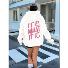 Divin Kadın Baskılı Sweatshırt Kaliteli Kumaş Oversize Kesim