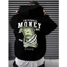 Divin Unısex Sırt Baskılı Oversize Kapüşonlu Sweatshirt– Sıcak, Rahat ve Trend